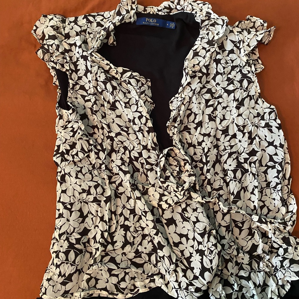 Polo Ralph Lauren wrap blouse